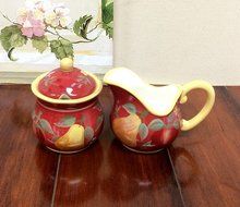 Red Orchard Ceramic 3-Piece Bowl Set, 8-3/8"W, 82769 by ACK N7