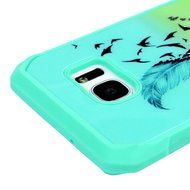 Badalink Galaxy S7 Edge Case Shockproof Drop Protection TPU Bumper Frame + Colorful Painting Hard PC Protective... N27