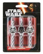 CakeDrake STAR WARS Darth Vader Storm Trooper Striped 6 Birthday Party Cake Topper CANDLES