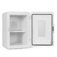 Della Portable Mini Fridge Camper RV Dorn Home Office Boat, LCD Cooler and Warmer 15L -White N6