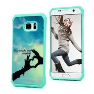 Badalink Galaxy S7 Edge Case Shockproof Drop Protection TPU Bumper Frame + Colorful Painting Hard PC Protective... N39