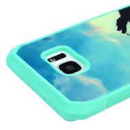Badalink Galaxy S7 Edge Case Shockproof Drop Protection TPU Bumper Frame + Colorful Painting Hard PC Protective... N40