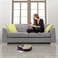 Bobsweep Pet Hair 4-in-1 Robotic Vacuum Cleaner and Mop, Champagne Robot, HEPA, Floor Sweep Vacuum (Complete Set... N2