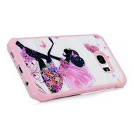 Badalink Galaxy S7 Edge Case Shockproof Drop Protection TPU Bumper Frame + Colorful Painting Hard PC Protective... N43