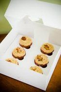 Pack of 50 Cupcake Box holds 6 WHITE 10x10x4 with INSERTS Bakery Cake Box