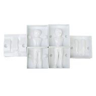 6pcs Fondant Cake Icing Mold Sugarcraft Decoration 3D Children Body Parts N3