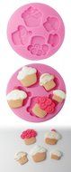 FOUR-C Cupcake Molds Ice Cream Sugarpaste Moulds Color Pink N3