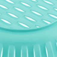 uxcell Plastic Hollow Out Fruit Vegetable Plate Basket Tray 24cm Dia Purple