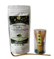 Matchaisland Premium Authentic Uji Kyoto Matcha 100gram+ Handmade Bamboo Whisk &amp; Bamboo Spoon set Rich in Antioxidant... N2
