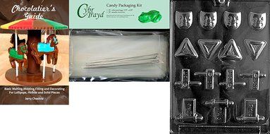 Cybrtrayd R043 Assorted Purim Chocolate Candy Mold with Exclusive Cybrtrayd Copyrighted Chocolate Molding Instructions...