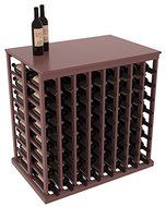 Wine Racks America Ponderosa Pine Double Deep Tasting Table + Solid Top. 13 Stains to Choose From! N4