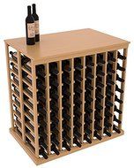 Wine Racks America Ponderosa Pine Double Deep Tasting Table + Solid Top. 13 Stains to Choose From! N5