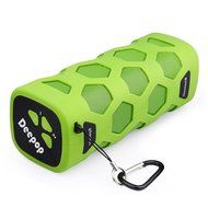Deepop Dual-Driver Portable Bluetooth 4.0 Stereo Speaker with 24-Hour Playtime More Bass Waterproof Outdoor Speaker... N4