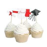 Tonnier - &hearts; Festival Series &hearts; - Christmas Set of 24 Pieces - Cake and Cupcake Toppers, Decoration N4