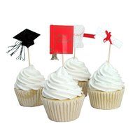 Tonnier - &hearts; Festival Series &hearts; - Christmas Set of 24 Pieces - Cake and Cupcake Toppers, Decoration N5