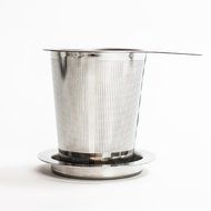 HUJI Extra Fine Mesh Stainless Steel Non-magnetic Lead Free Tea Infuser Strainer Steeper with Lid (2, Stainless...