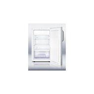 Summit CM411L7CSS: Commercially listed 20" wide built-in refrigerator-freezer with with a lock in complete stainless...