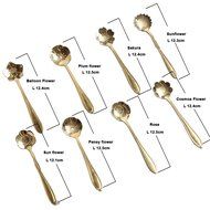 Wenkoni Stainless Steel Creative Spoon for Coffee&#12289;Tea&#12289;Cake&#12289;Sugar&#12289;Dessert Ice Cream Spoon (Set of 8) N14