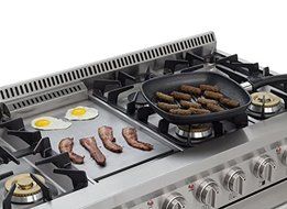 AGA APRO48DFSS 48" Professional Dual Fuel Range with RapidBake Convection, Stainless Steel N3