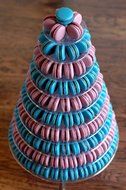 10 Tier Round Macaron Tower Macaron Stand to Hold 230 Macarons