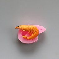 Sher Shrimp Chocolate Silicone Molds,Cake Molds,Soap Molds,Decoration Tools Bakeware N3