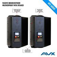 6.5" Outdoor weatherproof patio speaker pair (black) PSP-B1 - by AVX Audio N2
