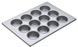 Focus Foodservice Commercial Bakeware 12 Count 3-1/2-Inch Jumbo Muffin Pan N2