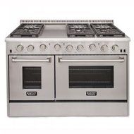 Kucht KRG4804U 48" Freestanding Gas Range with 4.2 cu. ft. Convection oven and 2.5 cu. ft. Secondary Oven in Stainless...