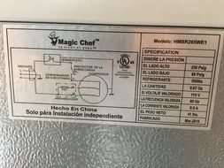 Magic Chef 2.6 cu. ft. Mini Refrigerator in White, ENERGY STAR