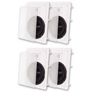 Acoustic Audio MT8 In Wall 8" Speaker 2 Pair Pack 2 Way Home Theater 1200 Watt MT8-2PR