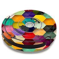 Skin Decal Vinyl Wrap For IRobot Roomba 650 655 Vacuum / Colorful Geometry Honeycomb