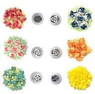 Russian Piping Tips, YOUKEE 11 PCS/Set Large Stainless Steel Pastry Tips Cake Flower Decorating Nozzle Tips Tools N3