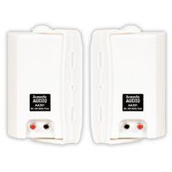 Acoustic Audio AA351W Indoor Outdoor 2 Way Speakers 2000 Watt White 4 Pair Pack AA351W-4Pr N4