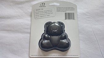 2 PC Non Stick Mini Bakeware Bear Shaped Pans N2