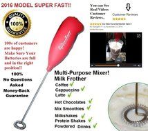 Speedy Electric Milk Frother Cappuccino Latte Maker & Coffee Chocolate Mixer High Quality Machine comes with Tea... N4