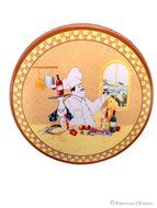 Set 4 Fat French Chef Burner Electric Stove Range Top Covers Kitchen Decor