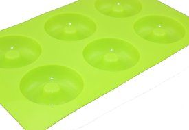 Tifan 6-Cavity Savarin Silicone Mold for Donut, Cake, Bread, Cupcake, Cheesecake, Cornbread, Muffin, Brownie,... N4