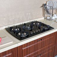 WindMax(R) Europe 30 inch LPG/NG Tempered Glass 3.3KW/h Built-in Kitchen 5 Burner Oven Gas Cooktops Stove Cook... N2
