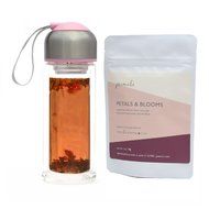 Portable Glass Infuser Mug And Hibiscus Tea Set N4