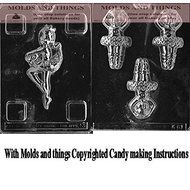 Bellerina Chocolate Candy Mold with &copy; molding Instructions- 2 Mold set