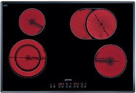 Smeg S2772TCU 30" Smoothtop Electric Cooktop With 4 High-Light Radiant Elements 9 Power Levels Automatic Safety...