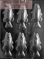BASS FISH BARS Chocolate Candy Mold With &copy; Candy Making Instruction -set of 2