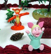 ONE HUNDRED ACRE WOODS Winnie the Pooh 12 Piece Birthday Cake Topper Set Featuring Winnie the Pooh Figures and... N4