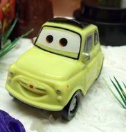 Cars 14 Piece Birthday Cake Topper Set Featuring Tow Mater, Sarge, Lightning McQueen, Fillmore, Luigi, Guido with... N2