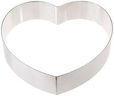 Fat Daddio&#039;s Stainless Steel Heart Cake and Pastry Ring, 5.625 Inch x 2 Inch N2