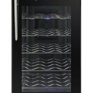 Firebird 21 Bottles Dual Zone Black Finish Touch Control Panel Freestanding Electric Wine Cooler Cellar N3
