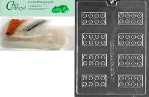 Cybrtrayd K162 Building Blocks Chocolate Candy Mold with Exclusive Cybrtrayd Copyrighted Chocolate Molding Instructions