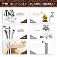 Manual Coffee Grinder, Stainless Steel Hand Coffee Bean Grinder, Personal Bur Grinder, Coffee Burr Mill, Espresso... N4