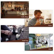 Manual Coffee Grinder, Stainless Steel Hand Coffee Bean Grinder, Personal Bur Grinder, Coffee Burr Mill, Espresso... N6