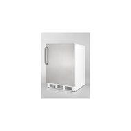 Summit AL650SSTB 24&quot; Wide 5.1 cu. ft. Capacity Compact Refrigerator Cycle Defrost Zero Degree Freezer Adjustable... N3